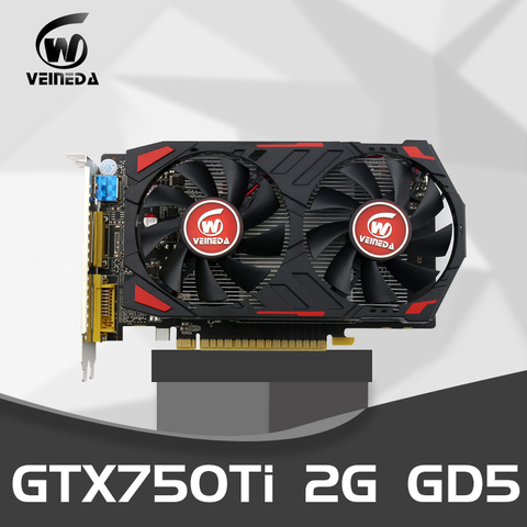 VEINEDA Video Card 750Ti-2GD5 GDDR5 128 Bit PC Desktop Graphics Cards For nVIDIA GeForce GTX 750 TI Hdmi ► Photo 1/5