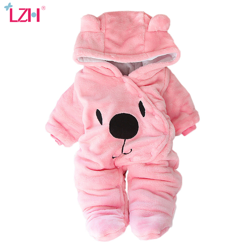 LZH Baby Winter Clothes Newborn Baby Girls Overall Autumn Baby