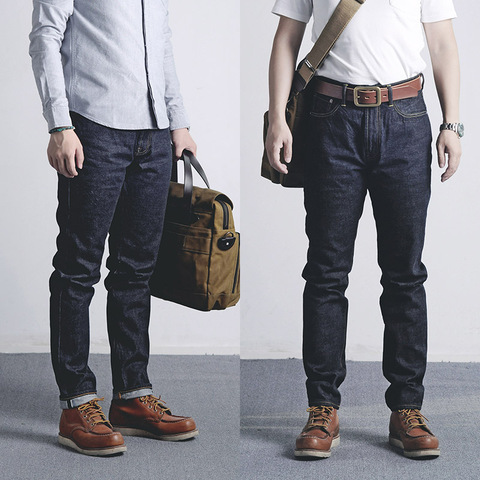Red Tornado 501CT Taper Fit Men's Selvedge Jeans Casual Jean Blue Onewash ► Photo 1/6