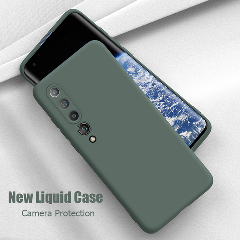 For Xiaomi Mi 10 Pro Case Liquid Silicone Soft Matte Cover For Xiaomi Mi 10 Pro Mi10 Pro 5G Mi Note 10 Pro Mi 9 SE Phone Cases ► Photo 1/6