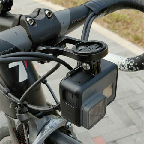 MTB Road Bicycle Computer Camera Mount Holder Out Front Bike Stem Extension Support Holder for Garmin Bryton Cateye  Light ► Photo 1/6