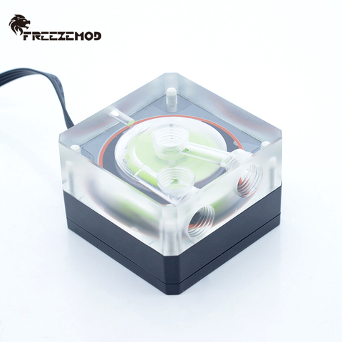 FREEZEMOD water cooler water pump ultra-thin PWM speed control lift 3m flow 500L. PU-SZM4 ► Photo 1/4