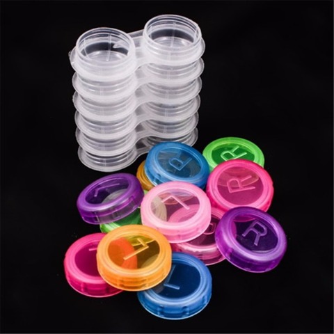 High Quality Pocket Mini Contact Lens Case Travel Kit Mirror Container Cute portable Colorful Contact Lens Case Small Lovely ► Photo 1/6