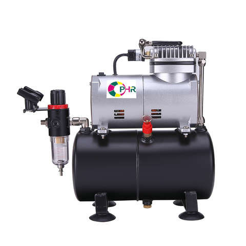 OPHIR PRO Air Compressor with Tank for Hobby Airbrush Car & Wall Painting Cake Decoration 220V EU Plug Compressor _AC090(220V) ► Photo 1/5