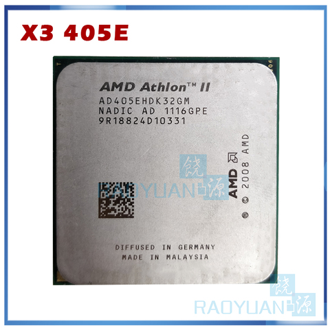 AMD Athlon II X3 405e X3-405E 2.3 GHz Triple-Core CPU Processor AD405EHDK32GM Socket AM3 ► Photo 1/1