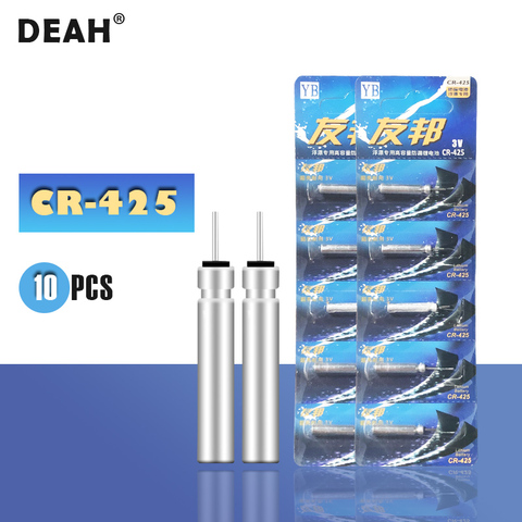 10PCS Brand New Fishing Float CR425 3V Lithium Battery For Electronic Luminous Night Fishing Accessories Tools Tackles ► Photo 1/6