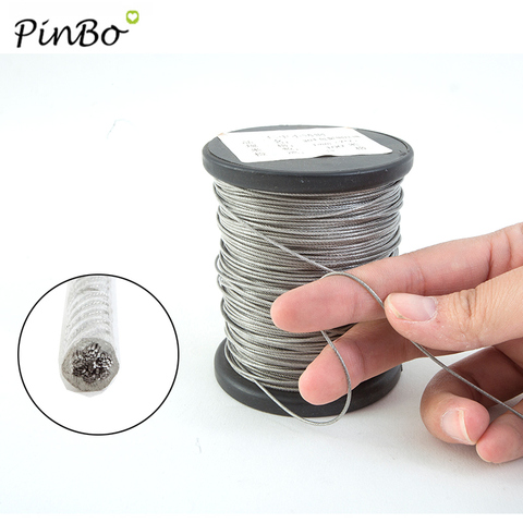 5 Meter wire Rope PVC Transparent Coated Cable Stainless Steel rope Clothesline Diameter 0.8mm 1mm 1.5mm 2mm 3mm ► Photo 1/6