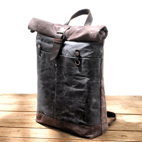 MUCHUAN New Designer Canvas Backpacks for Men Waterproof Rucksacks Large Capacity Travel Daypacks Vintage Mochilas ► Photo 1/6