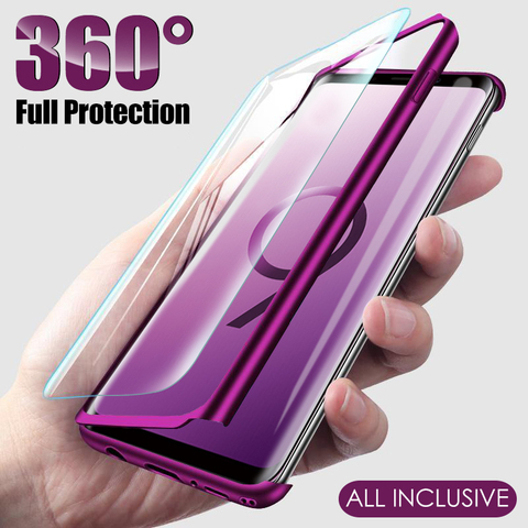 Luxury 360 Full Cover Case For Samsung Galaxy A51 A50 S9 S8 S10 Plus A71 Shockproof Cover For Samsung Note 10 8 9 S7 Edge Case ► Photo 1/6