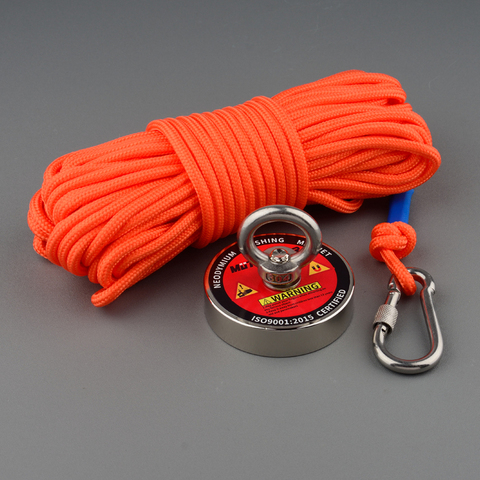 220Kg Strong Fishing Magnet Searching Salvage Magnet Printed Design Magnets N52 Neodymium Permanent Magnet with 20m Rope Options ► Photo 1/6