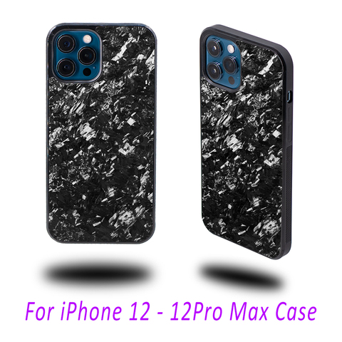 Protection Back Cover Forged Carbon Fiber Pattern Case For iPhone12 / iPhone 12 Pro Max / iPhone 12mini / iPhone 12Pro Case ► Photo 1/1