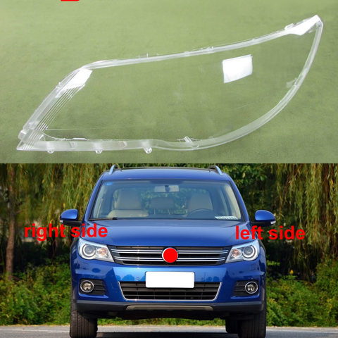 Front Headlamps Cover Transparent Lampshade Headlight Shell Mask Glass Lamp Shade For Volkswagen VW Tiguan 2009 2010 2011 2012 ► Photo 1/6