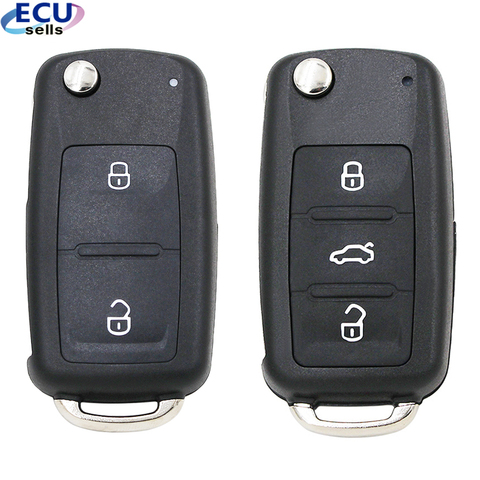 2 Button / 3 Button Flip Folding  Remote Key Shell for VW PASSAT GOLF Amarok/Crafter  : 202 AD 5K0837202AD ► Photo 1/6