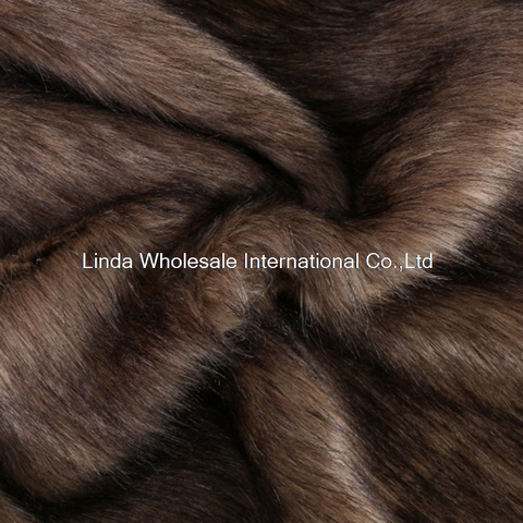 Cosplay plush fabric,Beige bottom dyed black tip faux fur fabric,felt cloth, ► Photo 1/6