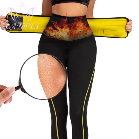 LANFEI Neoprene Waist Trainer Belt Women High Waist Legging Shapers Pants Sauna Slimming Sweat Gym Capris Hot Thermo Corset Pant ► Photo 1/6