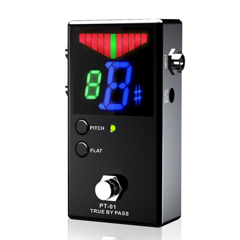 Protable Guitar Pedal Tuner for Guitarra Bass Violin Ukelele Guitar Tuner Stringed Instruments Clear View with FND Screen ► Photo 1/6