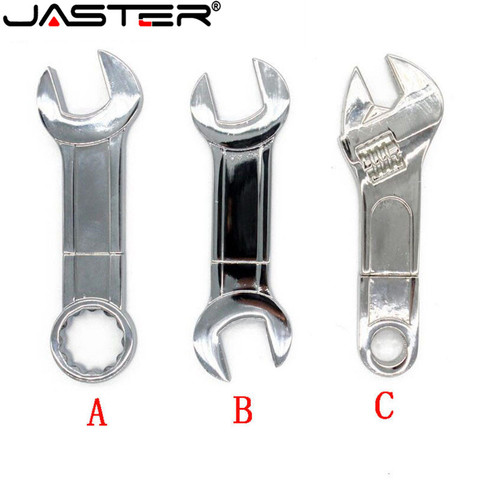 JASTER Metal tool pendrive Mini Spanner Wrench USB Flash Drive Memory Card Pen drive USB Creative 4GB 16GB 32GB 64GB usb stick ► Photo 1/4