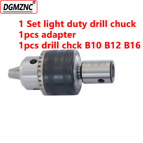 1SET collet chuck b16 b10 b18 b12 tapper chuck with adapter 5mm 6mm 8mm 10mm for drilling machine ► Photo 1/6