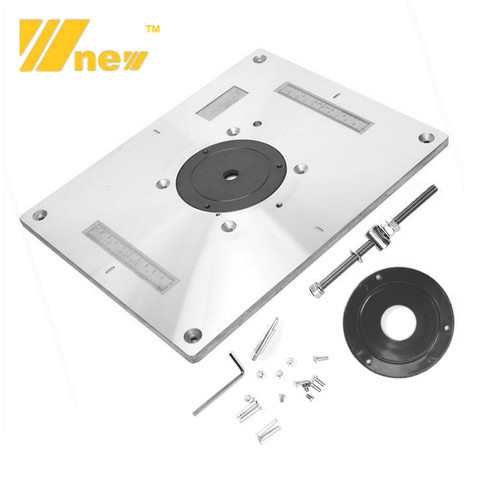 Multi-functional Aluminum Alloy Router Table Insert Plate Trimmer Engraving Machine Woodworking Bench Router Plate ► Photo 1/6