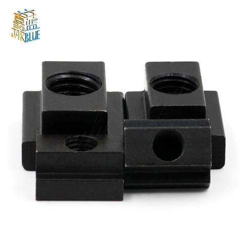 5Pcs M5 M6 M8 M10 M12 M14 DIN508 Black Oxide Finish Grade 8.8 Carbon Steel T-Slot Nut Tapped Through Slot T-nuts Furniture ► Photo 1/2