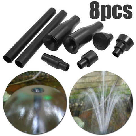 8pcs Solar Garden Fountains Pump Nozzle Waterfall Garden Spray Heads For Pool Pond Fountain Submersible Pump Multifunction ► Photo 1/6