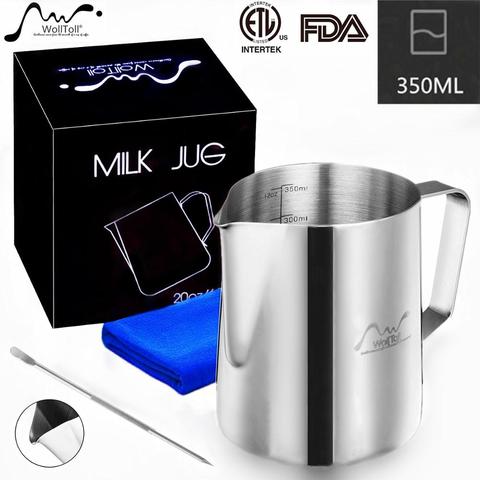 Stainless Steel Milk Frothing Pitcher Espresso Coffee Barista Craft Latte Cappuccino Milk Cream Frother Cup Pitcher Jug Maker ► Photo 1/6
