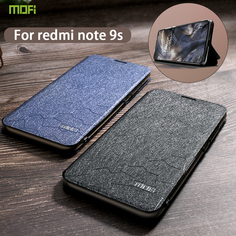 For Xiaomi Redmi Note 9 Pro Case Cover Redmi Note 9s Case Note 9 Pro Max Case Silicone Flip Leather Original Mofi 360 Shockproof ► Photo 1/6
