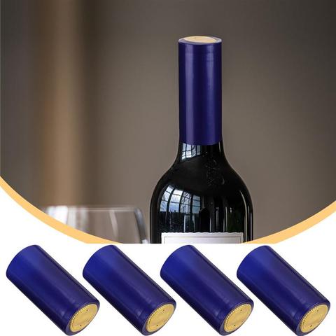 100pcs Wine Bottle Shrink Capsule Heat Shrink Sealing Cap Cover Wine Thickened Brewed Red Wine Bottle Cap ► Photo 1/6