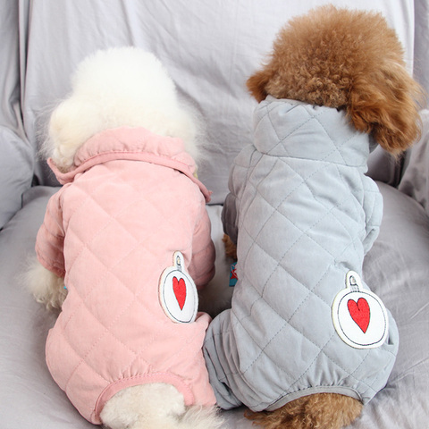 Winter Dog Clothes Girl Dog Clothing Boy Dog Jumpsuit Outfit Warm Pet Costume Garment Poodle Pomeranian Yorkshire Yorkie Clothes ► Photo 1/6