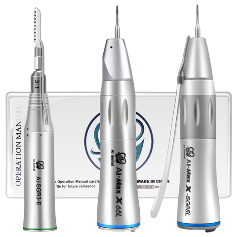 Oral micro saw surgical 3:1 reduction cut bone dental handpiece 1:1 ratio straight handpiece fiber optic for hospital surgery ► Photo 1/6