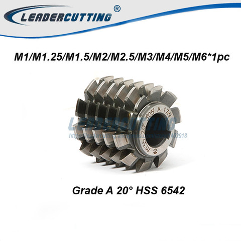Free shipping HSS 6542 Module Gear Hob Cutter PA20 M1 M1.5 M1.75 M2 M2.25 M2.5 M2.75 M3 M3.5 M4 M4.5 M5 M5.5 M6 Gear Hob Cutter ► Photo 1/2