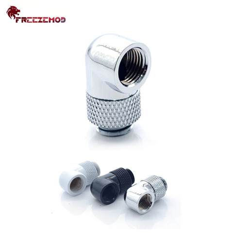 FREEZEMOD HXZWT-J90 90 Degree Adapter 360 Fitting Rotary Connection G1/4