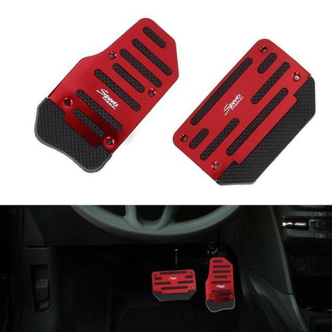 2Pcs/set Universal Aluminium Alloy Non-slip Car Automatic Accelerator Pedal car styling Foot Random Brake Cover Treadle Q4K9 ► Photo 1/6