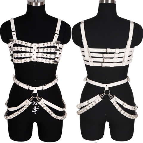 Gothic Body Harness Chest Bondage Lingerie Set For Couples Sexy