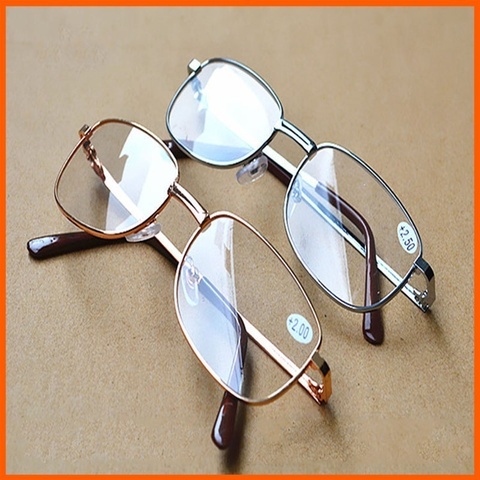 Men Women Reading Glasses Full Alloy Frame Resin Lens Comfy Light Clear Presbyopia Glasses +1.0 1.5 2.0 2.5 3.0 3.5 4.0 ► Photo 1/6