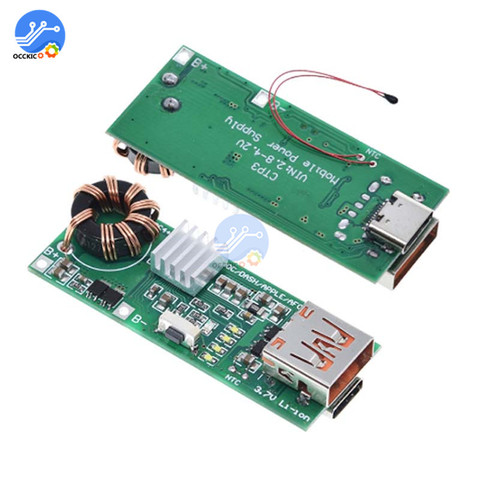 QC4.0 QC3.0 PD USB Type-C Quick Charge Board 3.7V to 5V 9V 4.5A 18W Boost Mobile Phone Power Bank Charger Module ► Photo 1/4