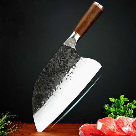 Imported from Japan forged sharp chef's knife slicing knife slaughtering meat cutter domestic kitchen stainless steel knife ► Photo 1/3