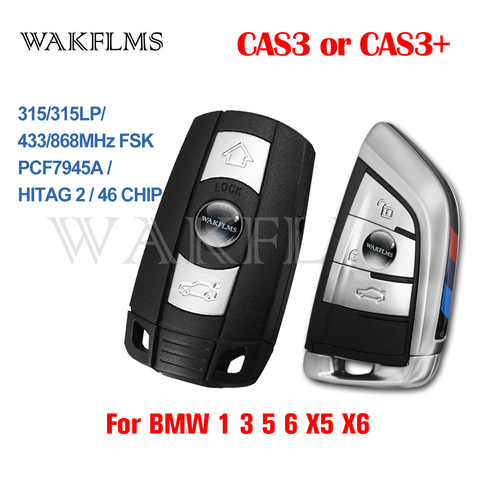 3 Buttons Remote Key 433MHz 315MHz 315LP MHz 868MHZ for BMW 1 3 5 6 Series X1 X6 Z4 E60 E70 E71 E91 E92 2004-2015 CAS3 CAS3+ ► Photo 1/4