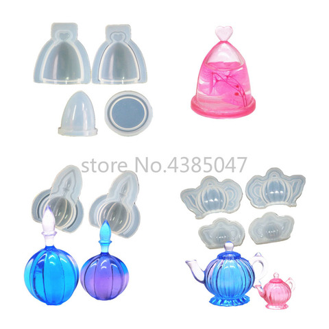 3D Teapot Pumpkin Bottle Hollow glass cover DIY Silicone Jewelry Tools for Making Pendant Resin Casting Mould Handcraft Tool ► Photo 1/6