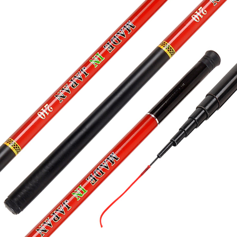 Super Hard Stream Hand Pole FRP Casting Telescopic Fishing Rods Fish Tackle 1.8m/2.1m/2.4m/2.7m/3.0m/3.6m ► Photo 1/6