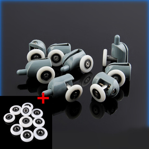 8pcs Diameter19/20/23/25/27mm Shower Door Rollers/Runners/Wheels shower room pulley Replacement 4top +4bottom ► Photo 1/6