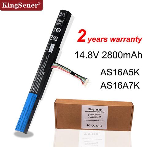 KingSener New AS16A5K AS16A7K AS16A8K Battery For Acer Aspire E15 E5-475G 523G 553G 575G 774G E5-575-59QB E5-575 E5-575G-53VG ► Photo 1/6