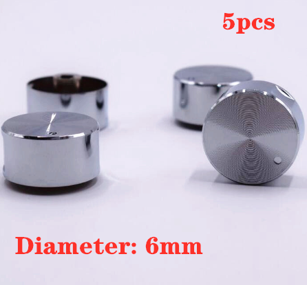 5PCS high quality Rotary switch gas stove parts gas stove knob zinc alloy round knob with chrome plating for gas stove ► Photo 1/4