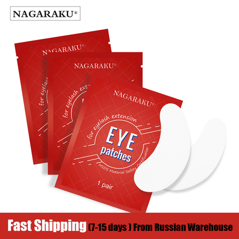 NAGARAKU Eyelash Extension Eyepads Under Eyepads Gel Eyepads Hydrogel Eyepach 60 Pairs Pack Makeup Tools ► Photo 1/6