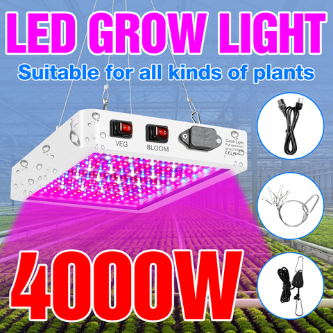 LED Panel Full Spectrum Plant Light 4000W 5000W Waterproof Fitolamp 220V LED Growing Lights Chip Indoor Greenhouse Phyto Lamp ► Photo 1/6