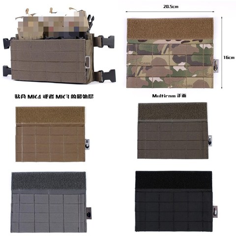 TAPE MK3 / MK4 Tactical Chest Hanging Front Main Package MOLLE DIY Large Panel   MC BK DE RG ► Photo 1/6