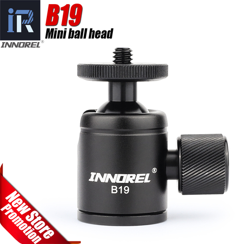 INNOREL B19 Mini Ball Head Aluminum alloy Tripod Head  Lightweight Ballhead for Camera Mini Tabletop Tripod Selfie Stick ► Photo 1/6