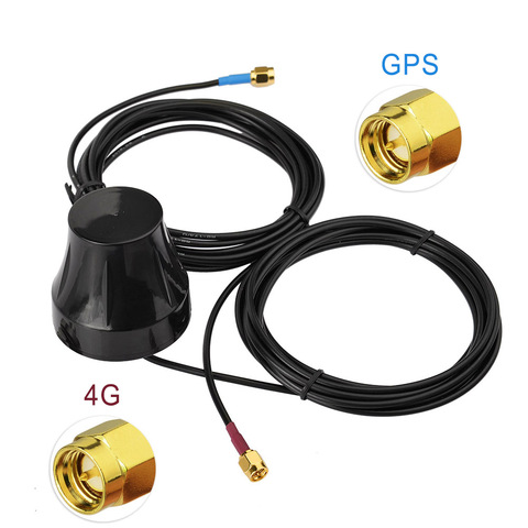 Superbat GPS 4G LTE Combined Antenna Vehicle Truck RV Thru Hole Screw Mount for GPS Navigation Head Unit Car Telematics Mobile ► Photo 1/6