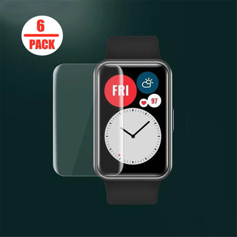 6pcs Soft TPU HD Clear Protective Film For Huawei Honor ES Smart Watch ES/Fit Full Screen Protector Cover For HUAWEI Watch Fit ► Photo 1/6