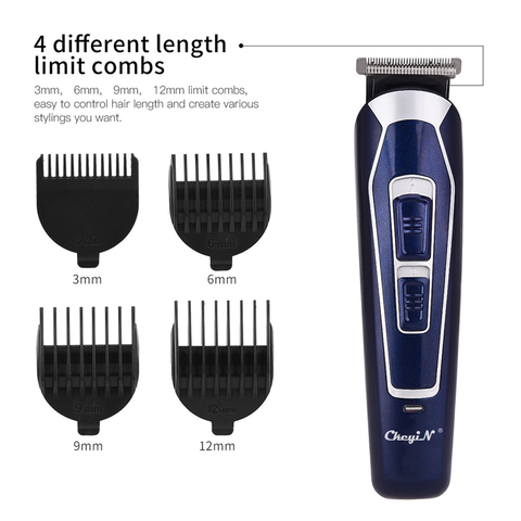 Professional Haircut Machine Stainless Steel Rechargeable Hair Trimmer Cordless Hair Clipper Barbershop Hair Styling Tool 31 ► Photo 1/6